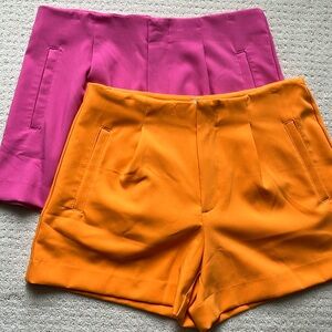 High-Rise Tailored Shorts